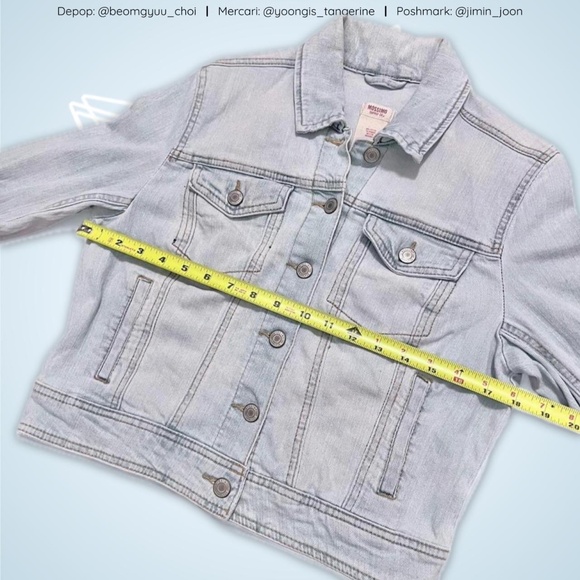 Light blue cropped denim jacket - Picture 4 of 4